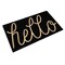 First Concept First Concept 18 in. W X 30 in. L Black Hello Coir Door Mat FC-72022 - alternate 2
